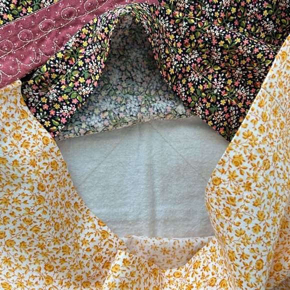 Lot 2 Handmade Patchwork Quilt Throw Pillow Cover Morning Glory & Ditsy Floral - Picture 8 of 16